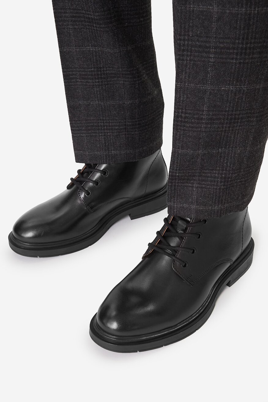 
                Gino Rossi - Skórzane trzewiki sznurowane - 5906751503249