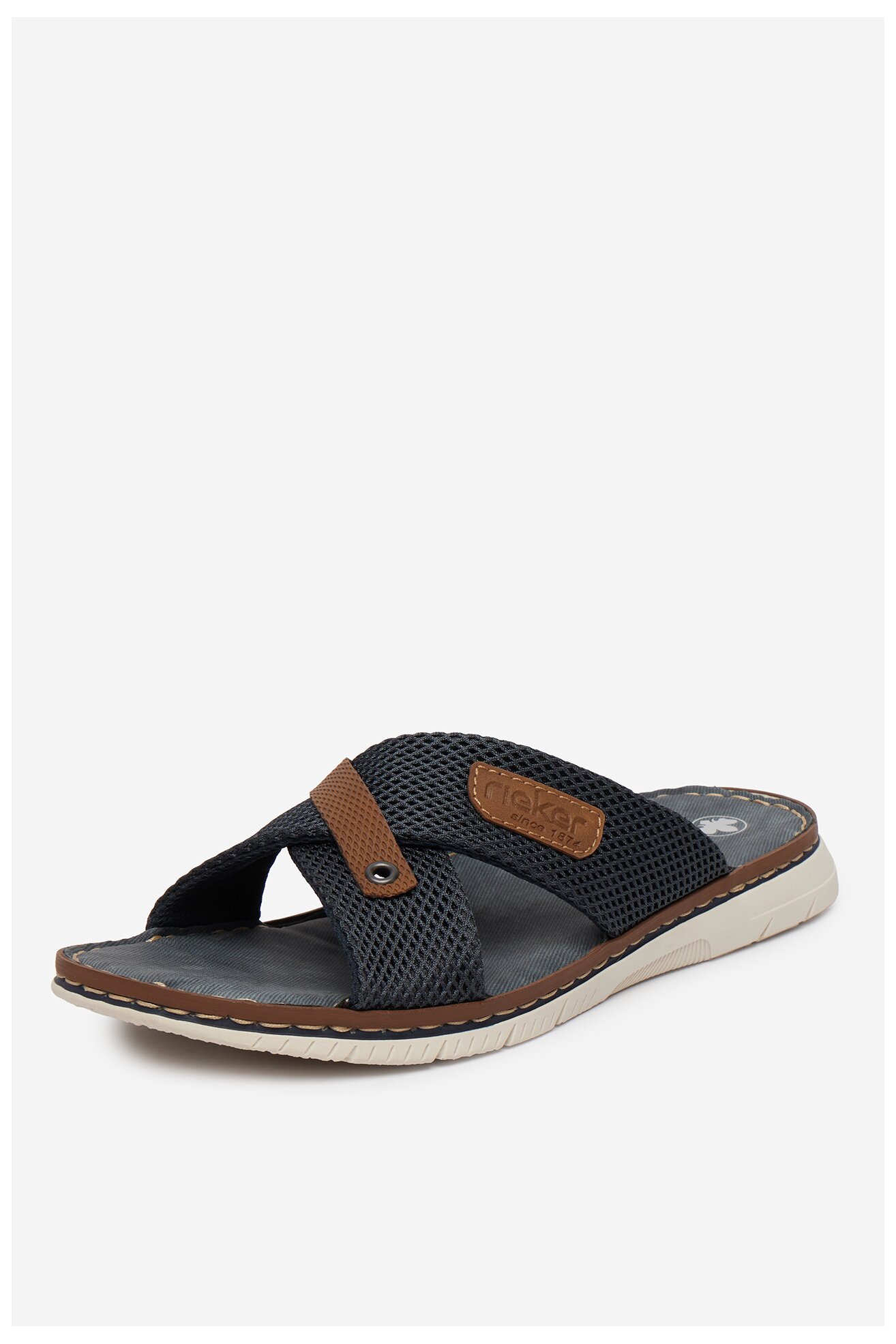 Klapki Rieker CEO-21340-14 Granatowy