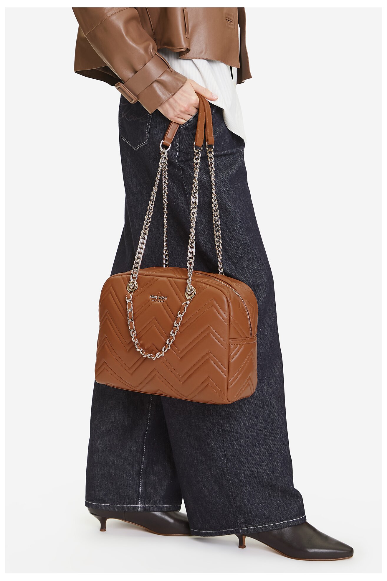 Geantă de mână NINE WEST CEO-ALICE-LA482-3468 CREM