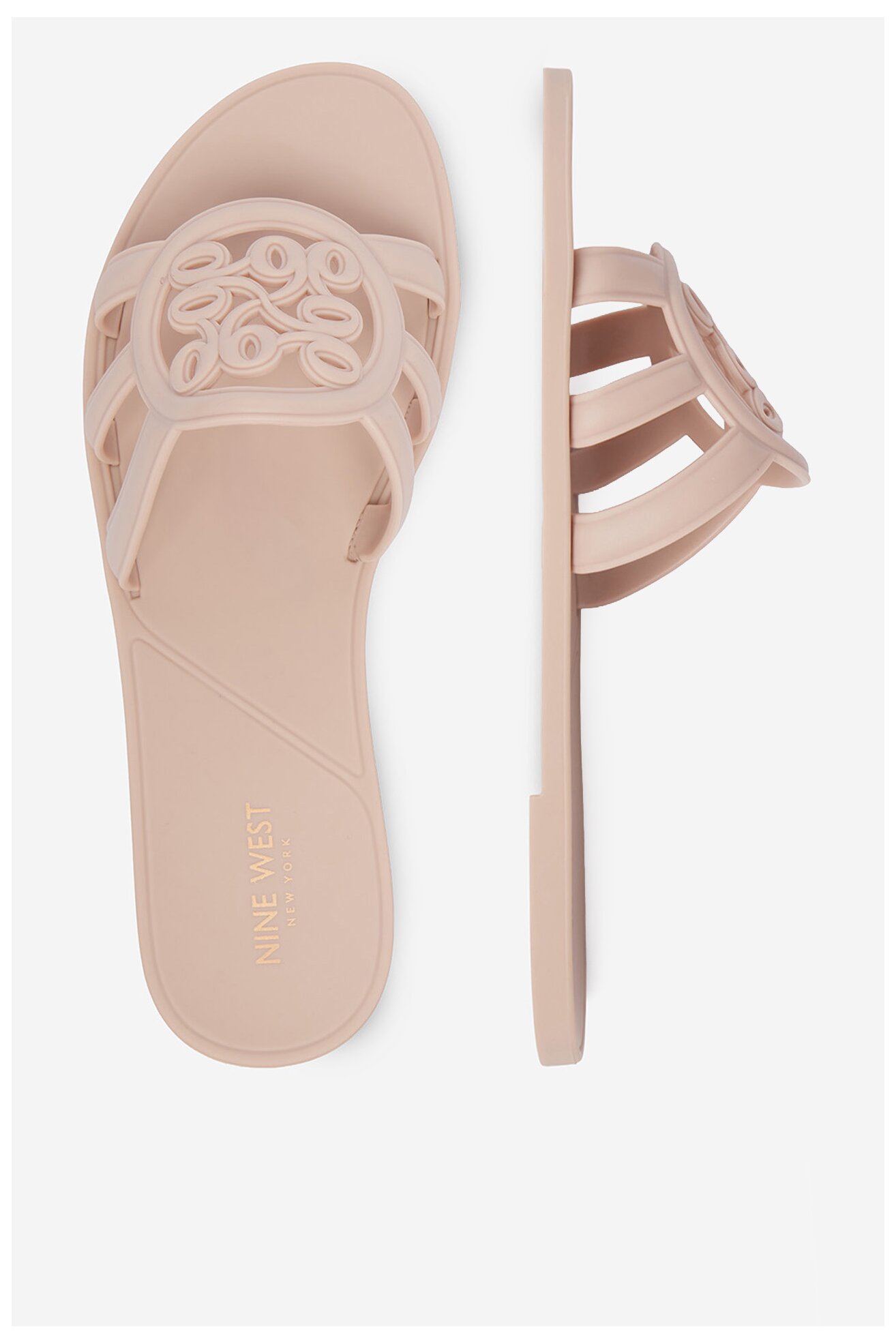 Klapki NINE WEST CEO-CT1120 Kremowy