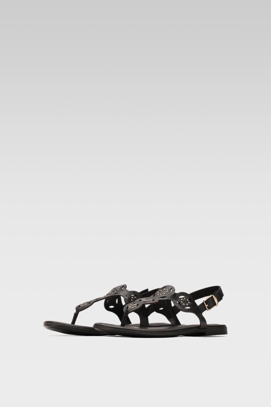 
                S.Oliver RED LABEL - Skórzane sandały ażurowe - 5903698366425