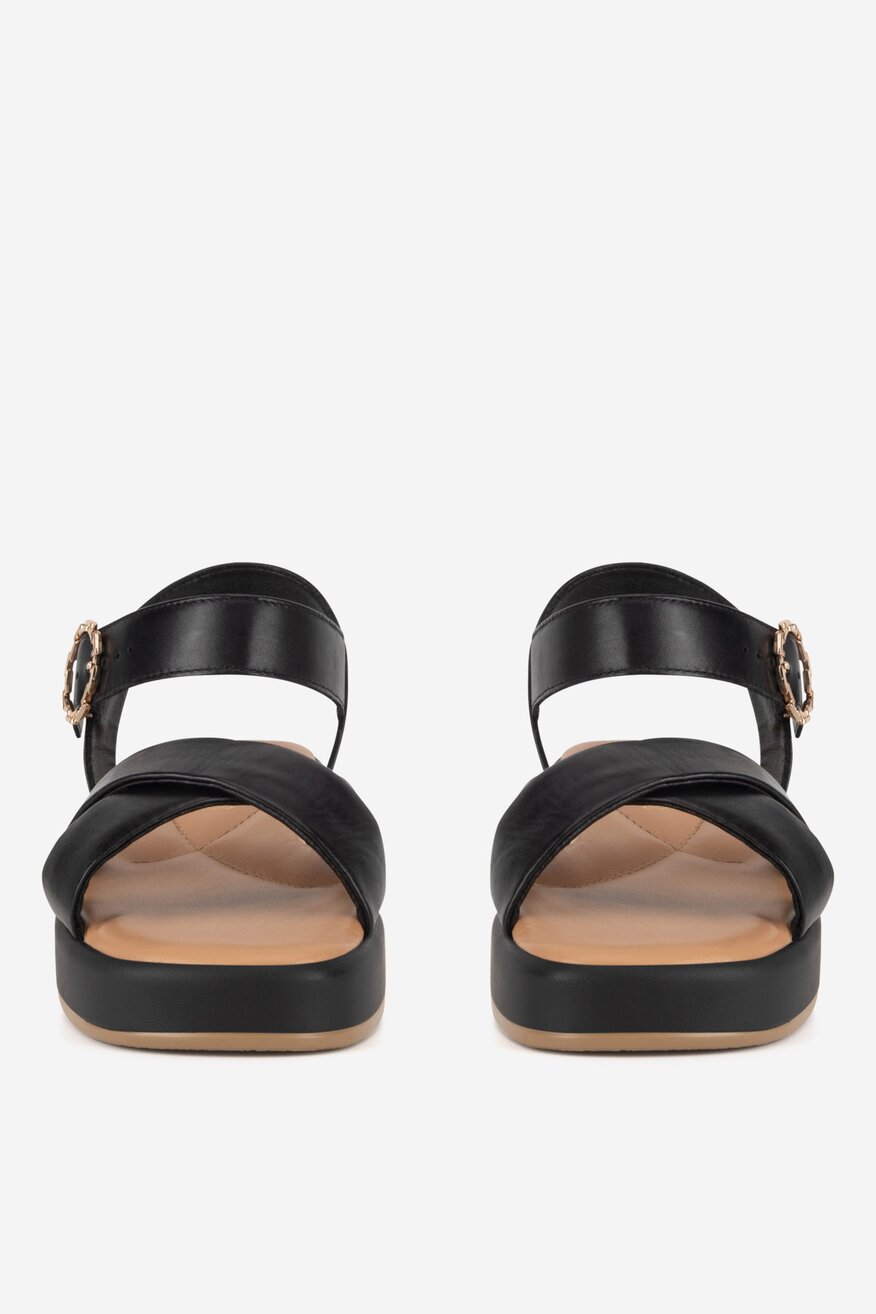 Lasocki - Sandały skórzane na platformie - 5905588620860