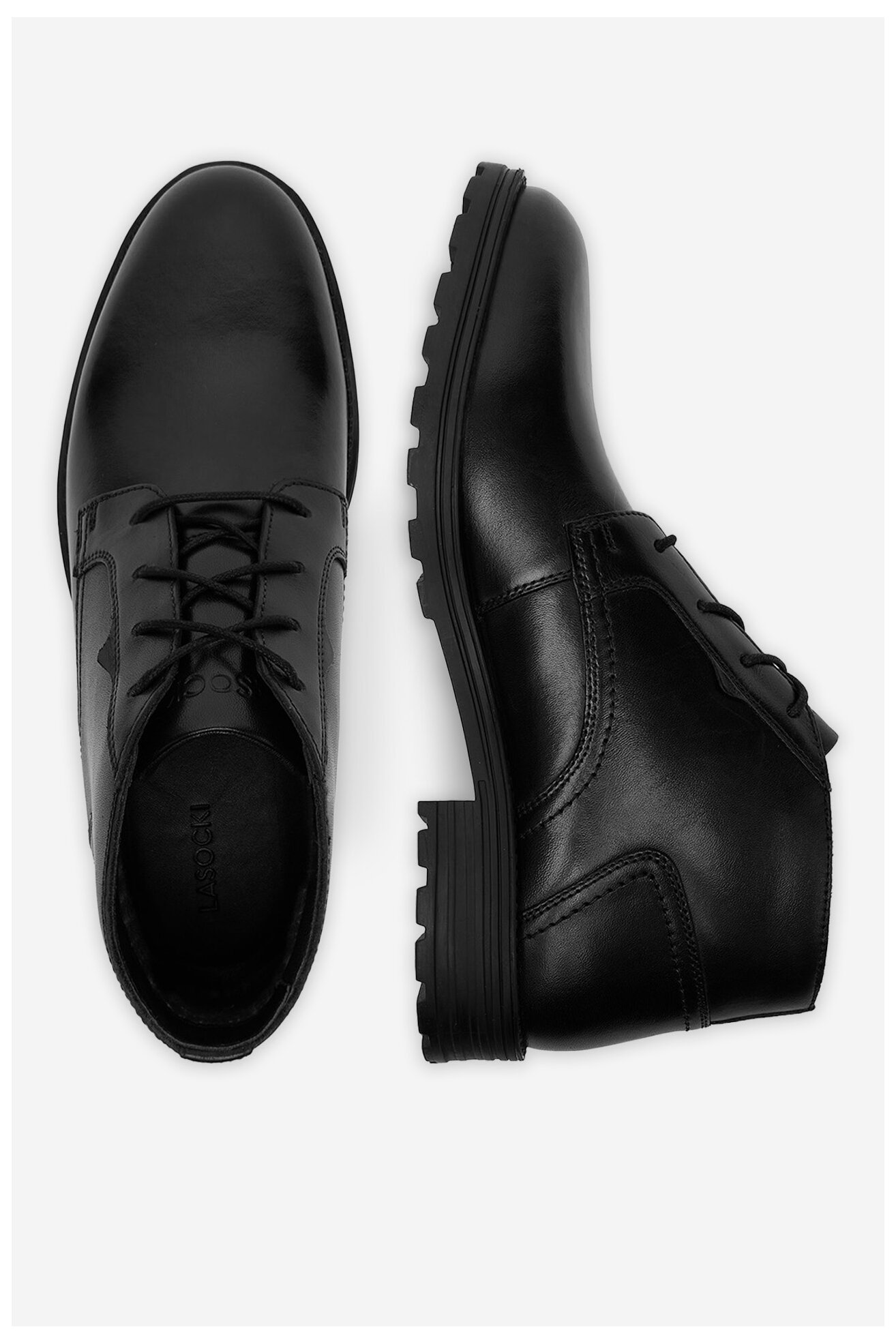 Šněrovací vyšší obuv Lasocki CEO-DEEP-03 MI25 ČERNÁ