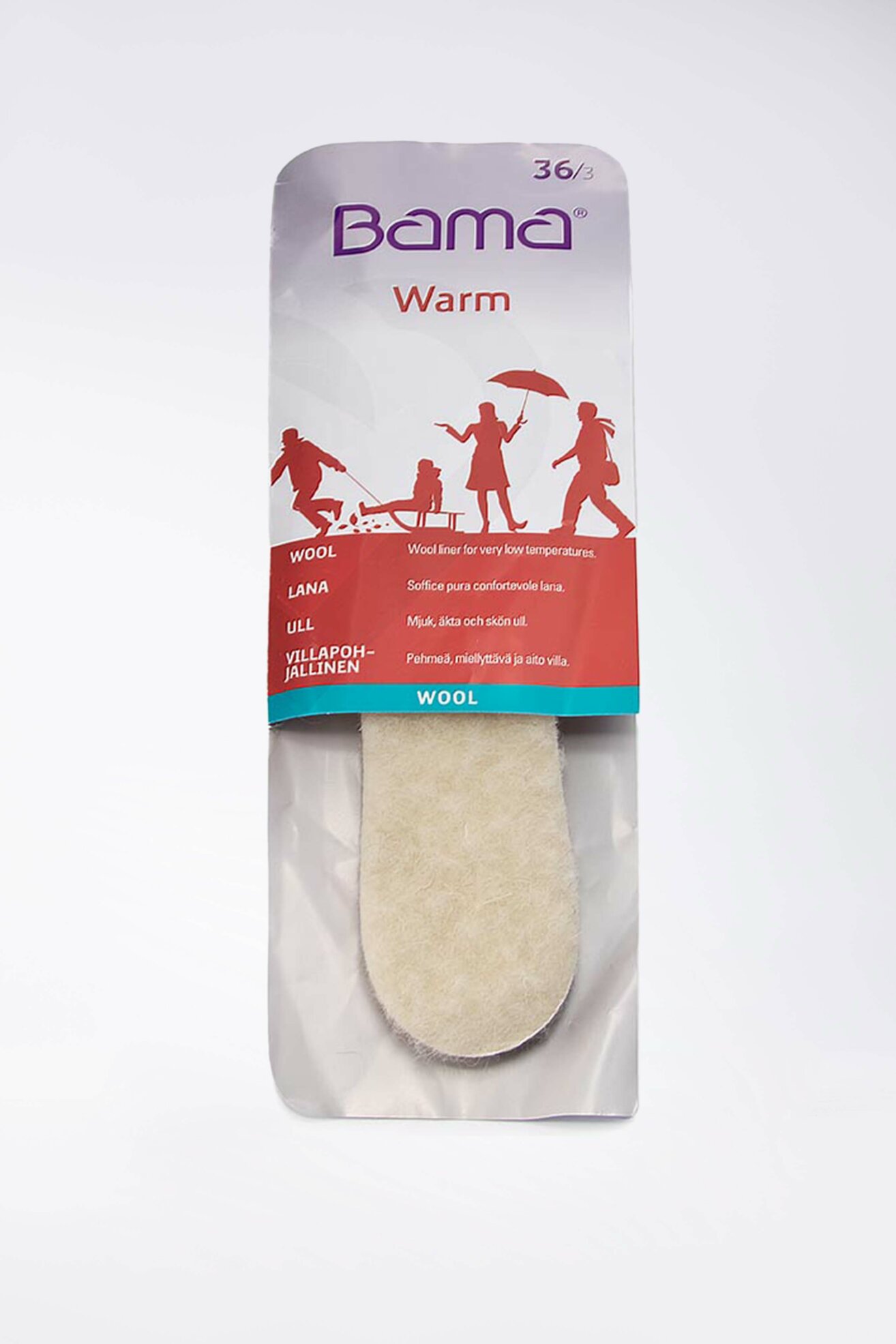 Wkładki do obuwia BAMA WKŁADKA WEŁNA roz 36 (01915) -