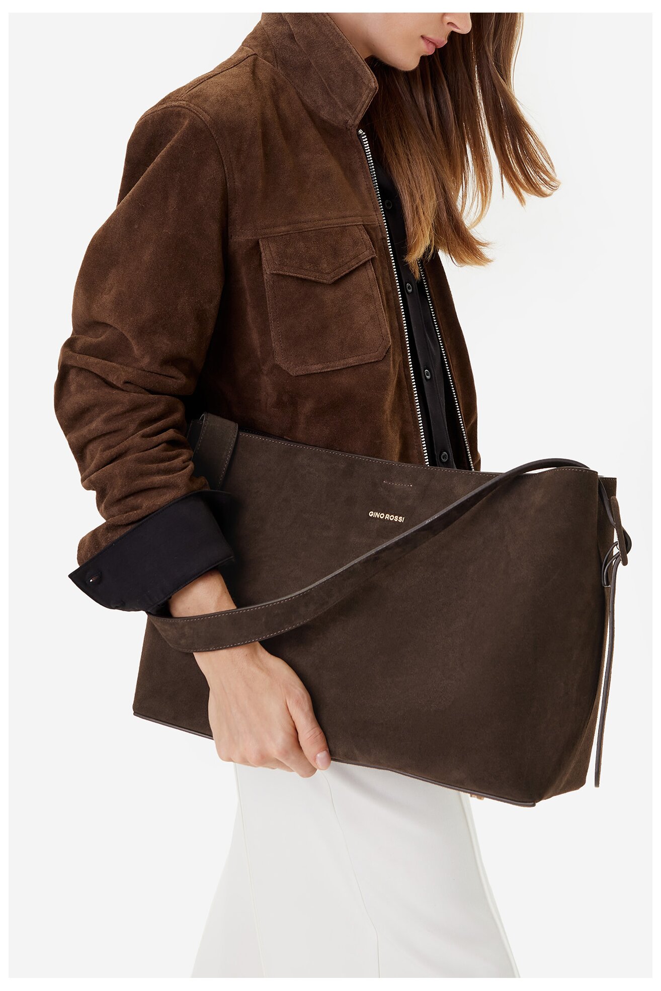 Дамска чанта Gino Rossi EO-LARA-513-518-2 КАФЯВ