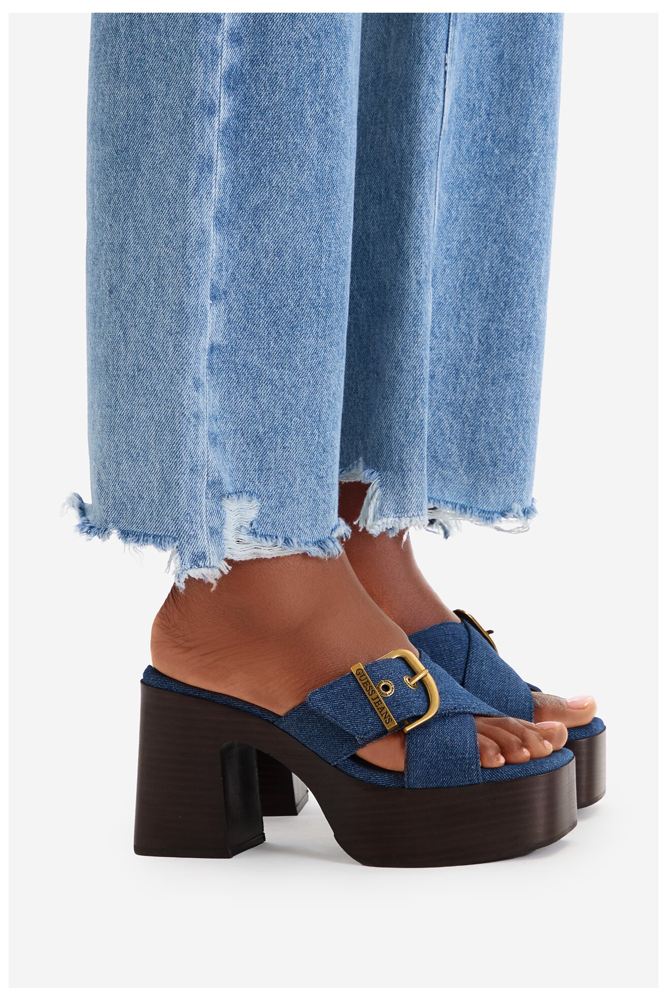 Шльопанець GUESS JEANS CEO-JD421-3 ДЖИНСОВИЙ