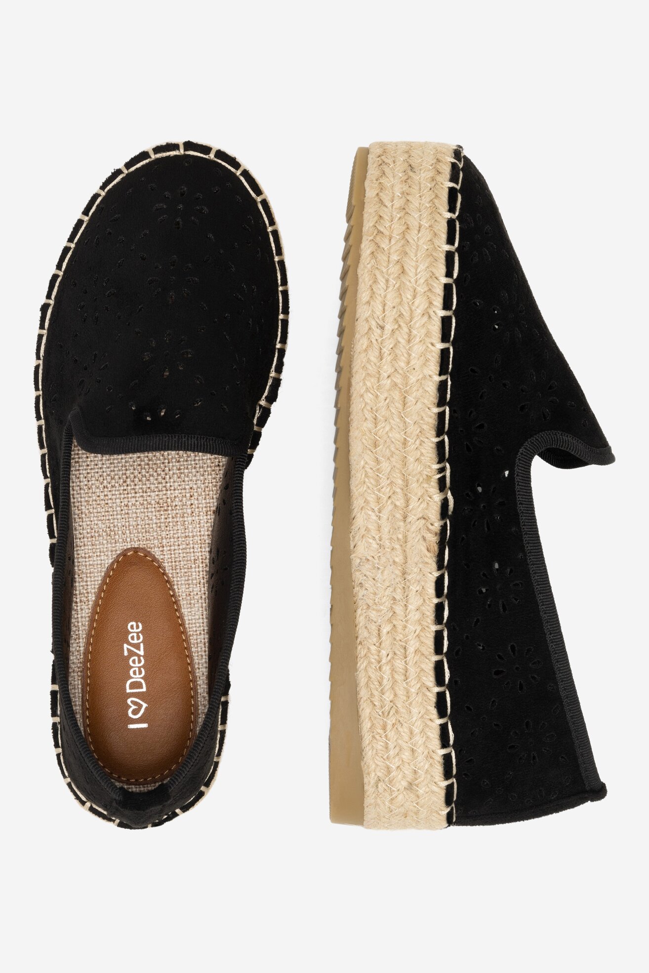 Espadrile DeeZee WSS20459-01 CRNA