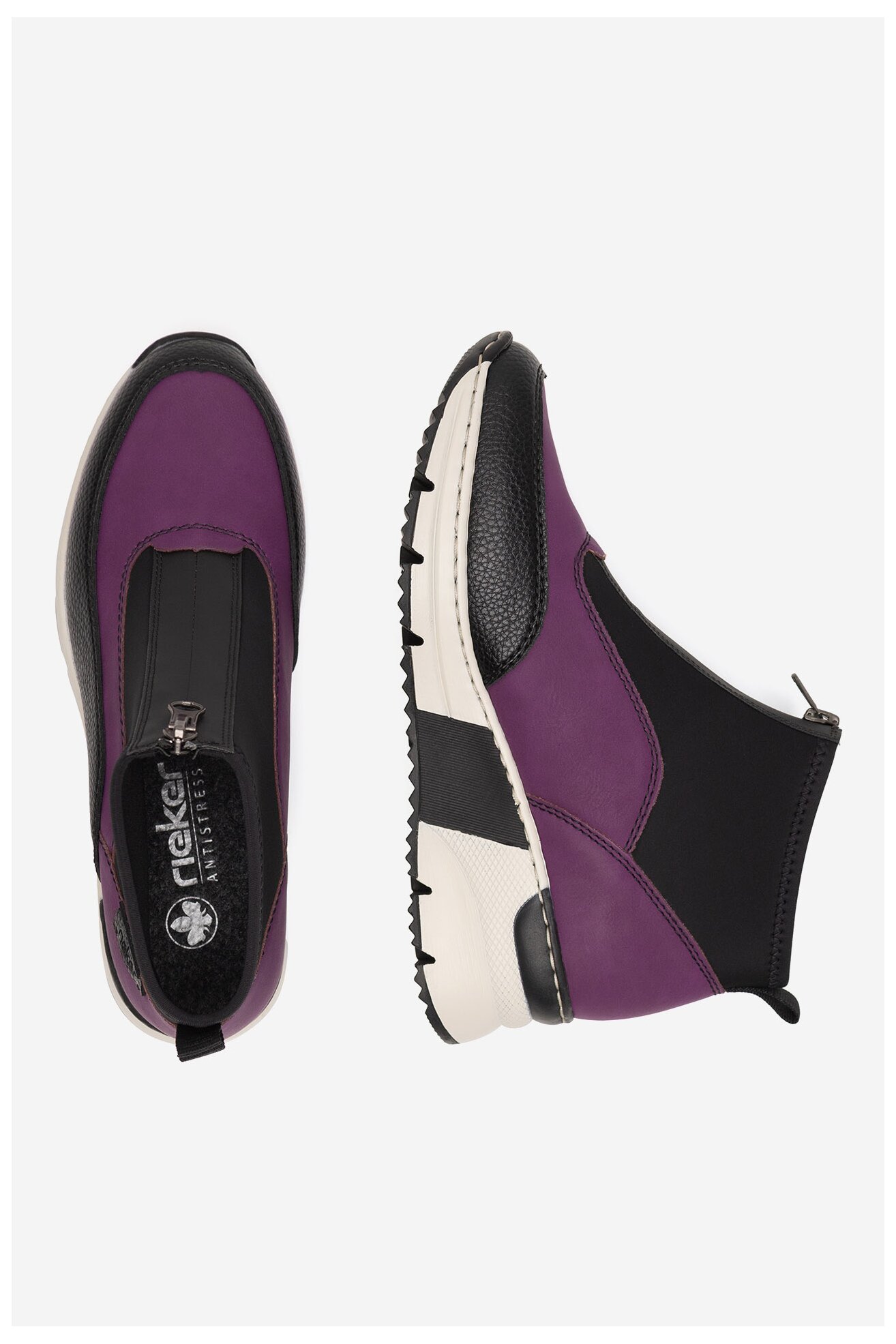 Półbuty Rieker N6352-30 Różowy