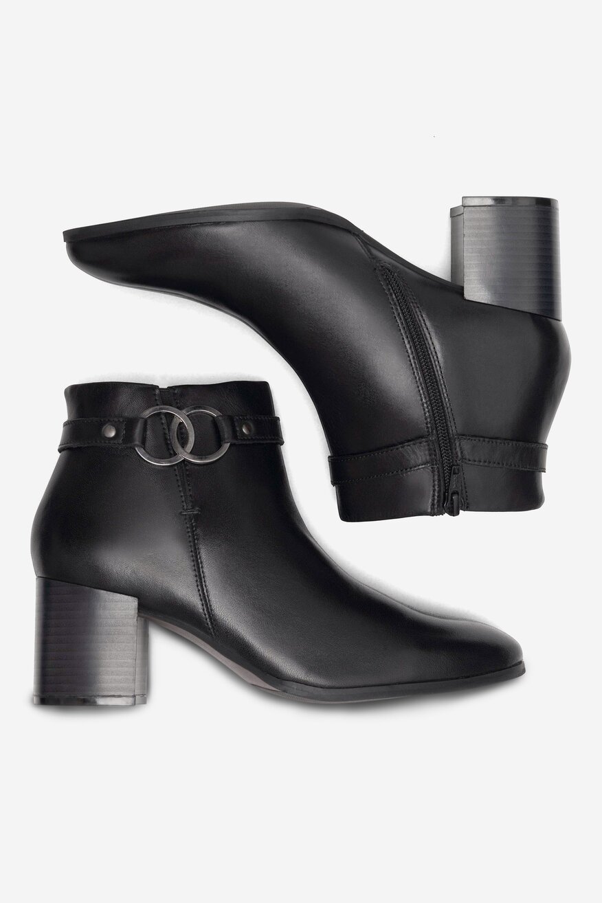 Lasocki - Botki skórzane ocieplane - 5905588051336