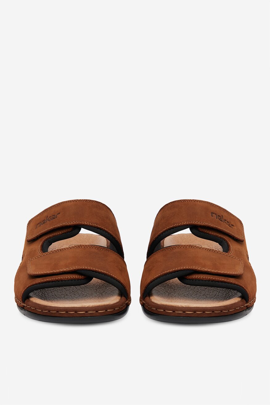 Rieker - Klapki skórzane - 5906751768464