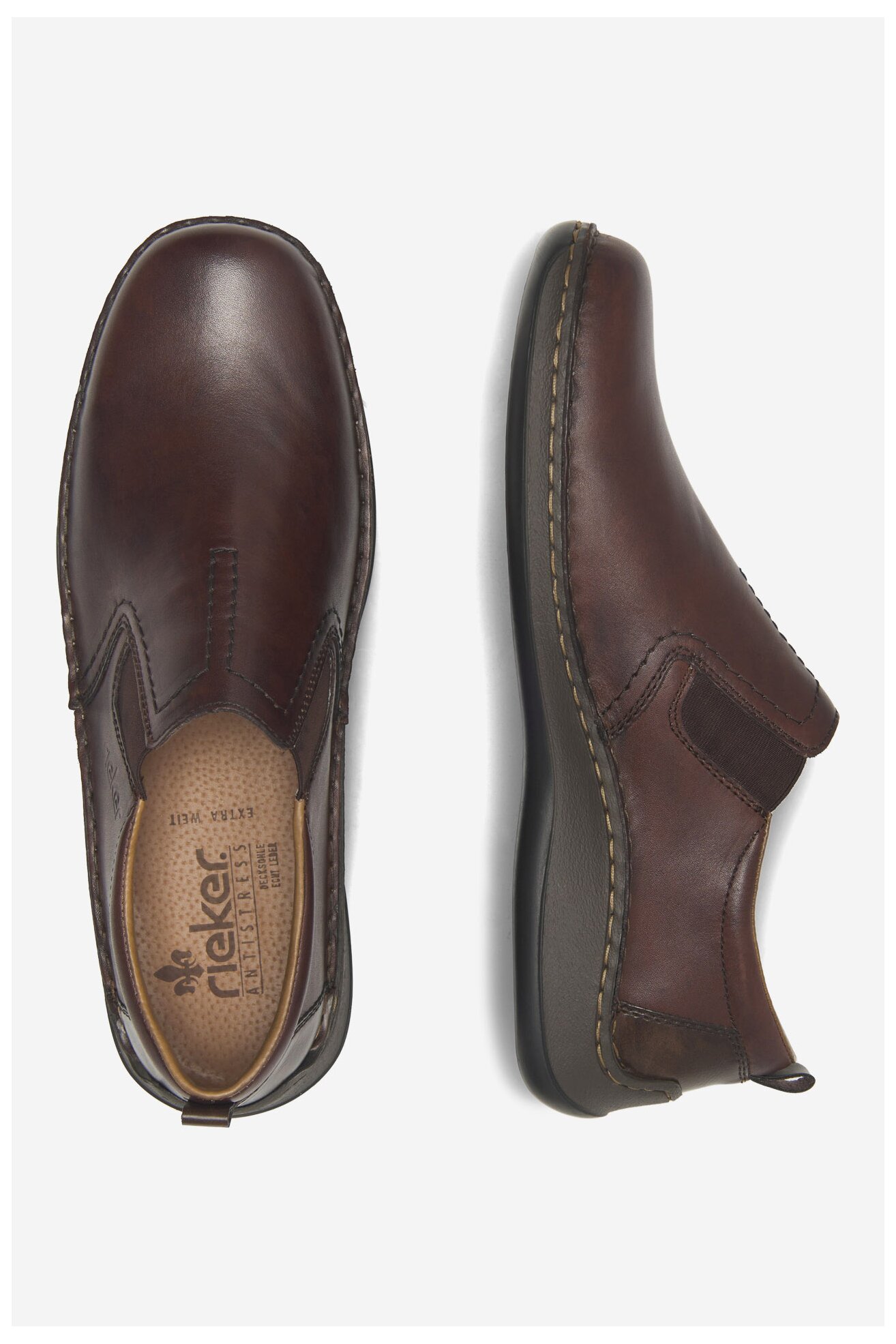 Félcipő Rieker 05264-25 SÖTÉTBARNA