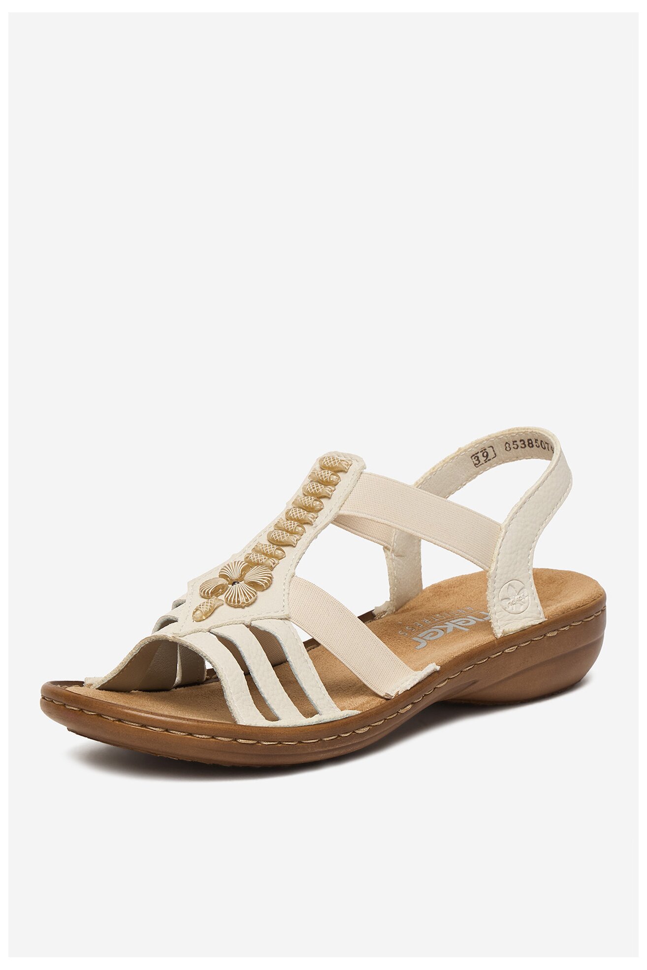 Sandały Rieker CEO-60806-80 Złamana biel