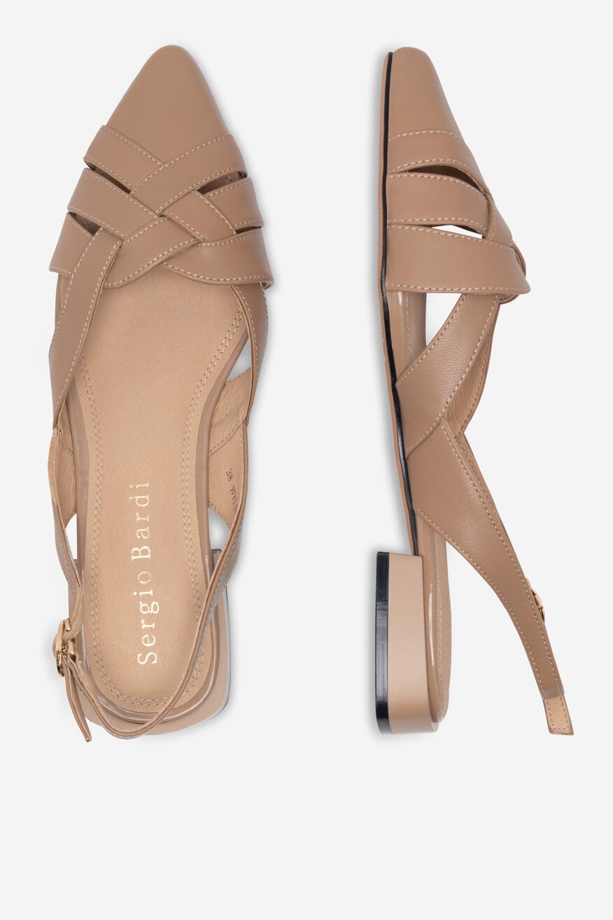 
                Sergio Bardi - Baleriny skórzane - 5903698622293