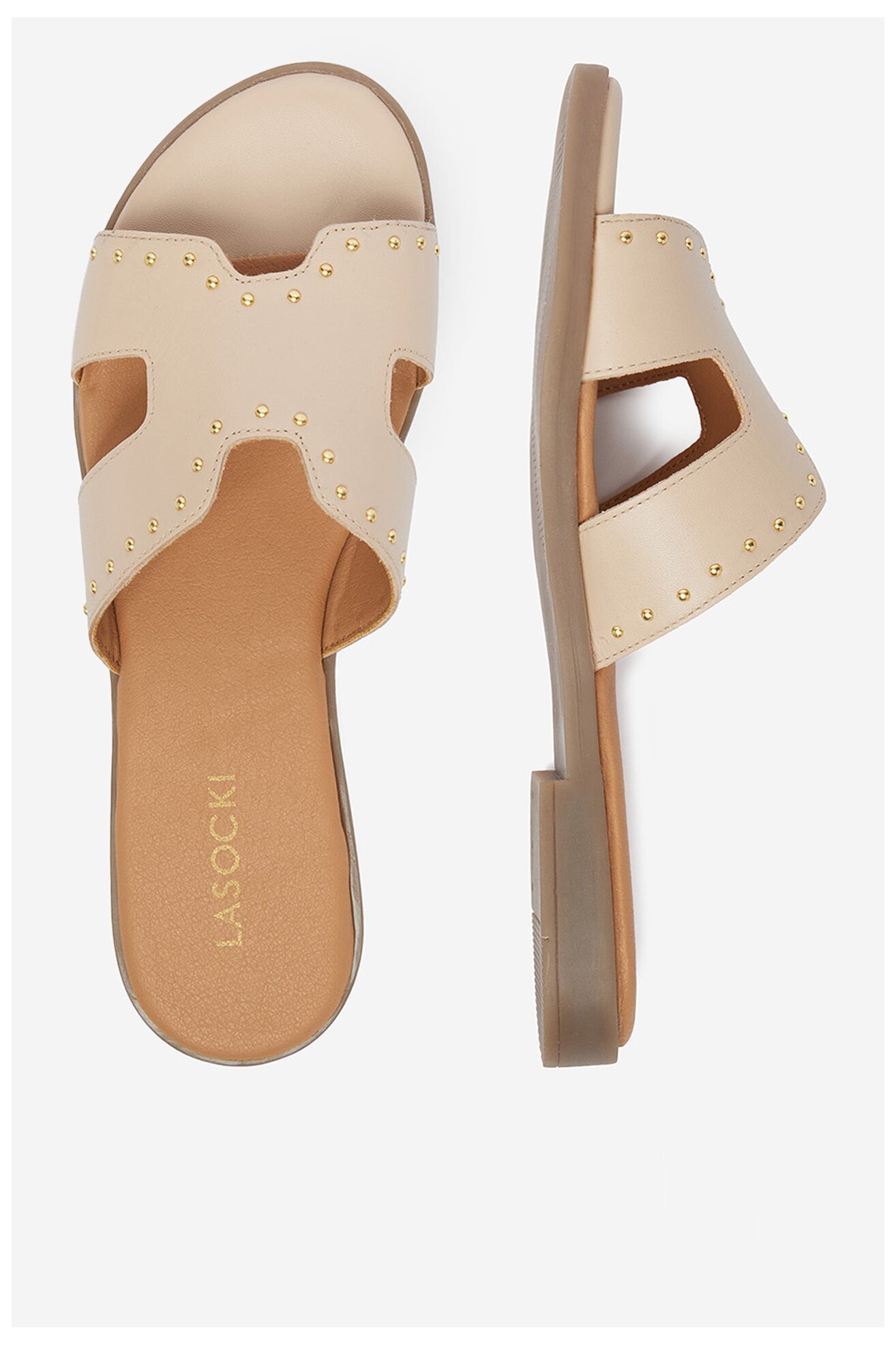 Klapki Lasocki CEO-WI16-FOXI-75 Beżowy