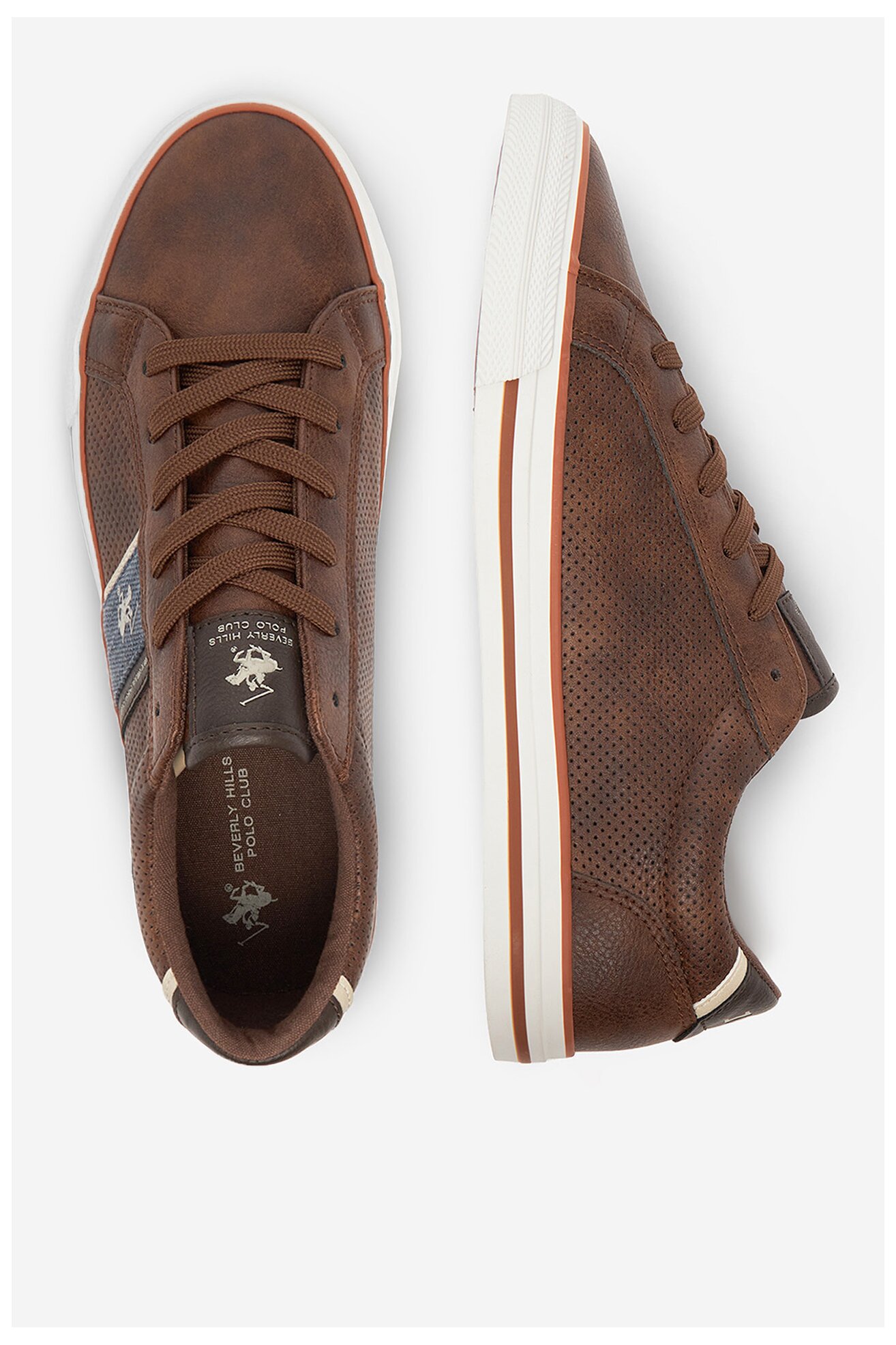Vászoncipő Beverly Hills Polo Club CEO-V5-DODO BARNA