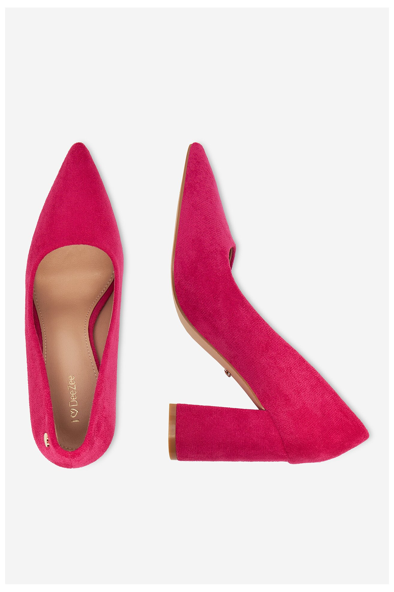 Pantofi cu toc DeeZee KB-008A ROZ ÎNCHIS