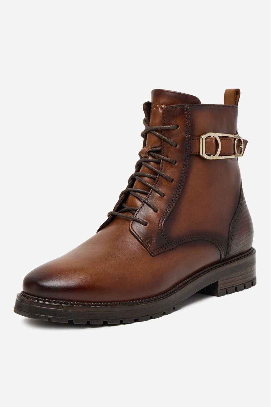 Lasocki - Trzewiki skórzane ocieplane - 5906751372517