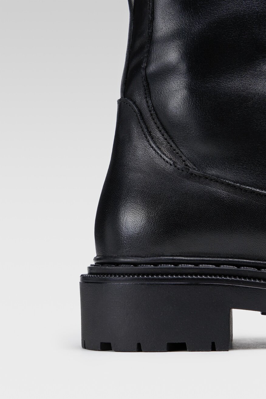 Gino Rossi - Skórzane botki czarne - 5903698889658