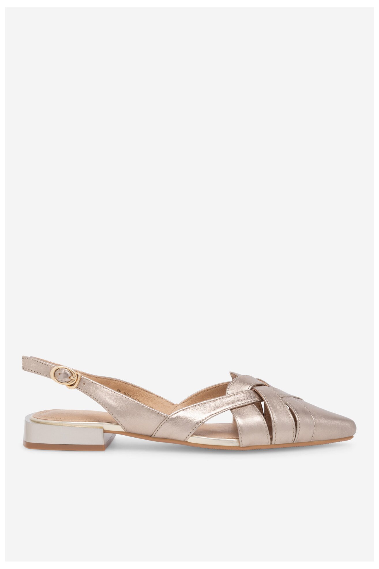 Baleriny Sergio Bardi WYL3476-1Z-SB Złoty