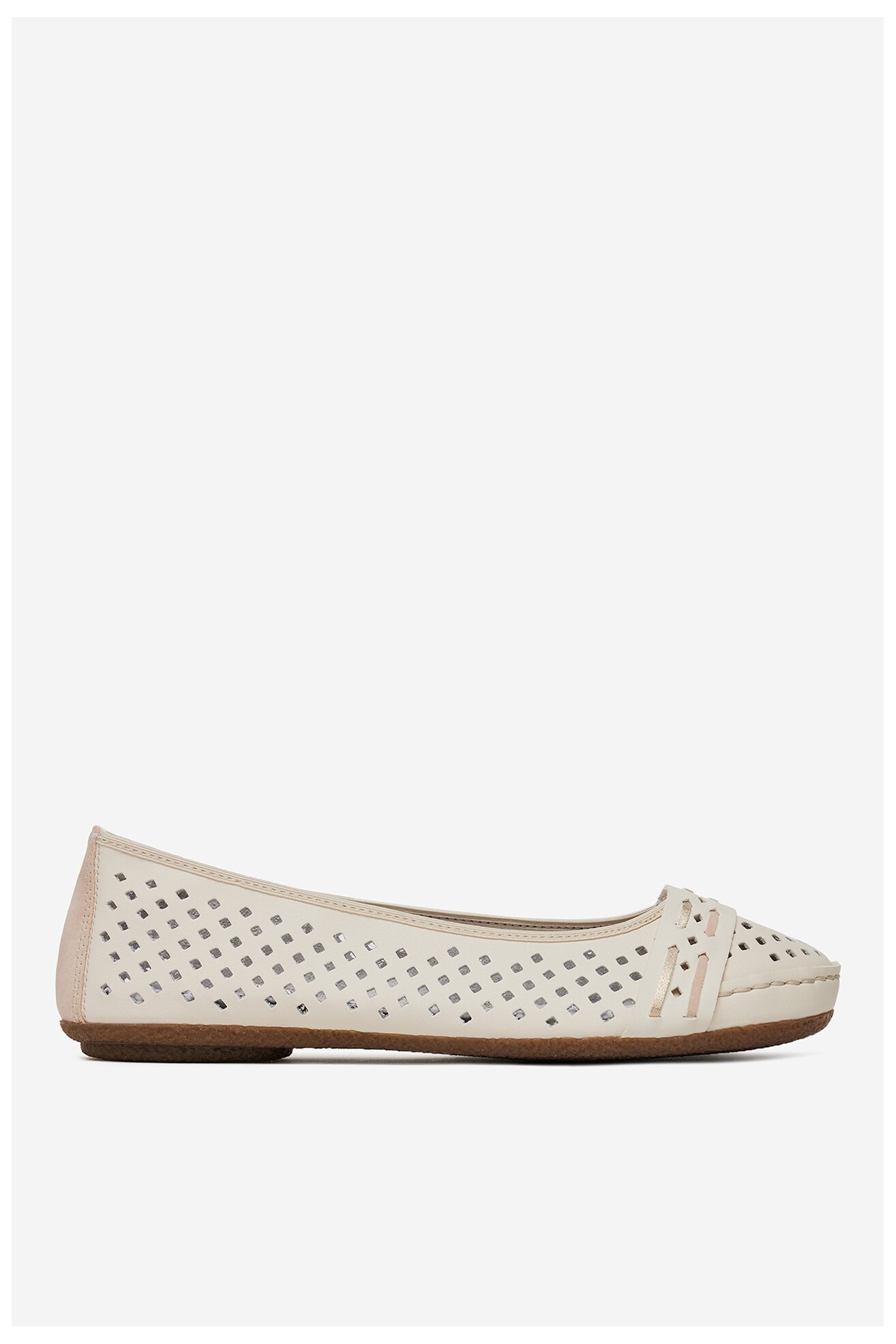 Baleriny Rieker CEO-41430-60 Beżowy