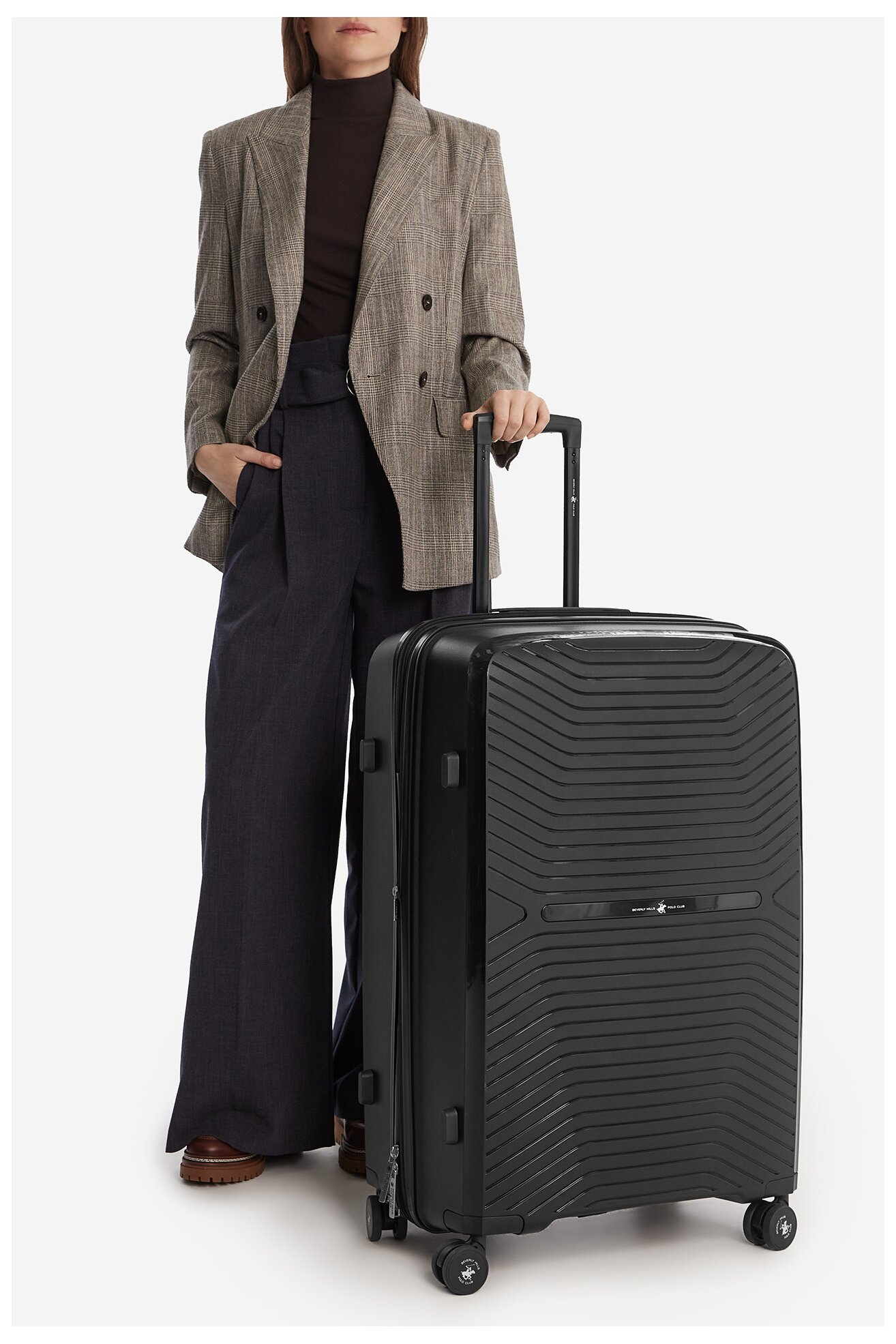 Walizka Beverly Hills Polo Club CEO-BHPC-WAL-007-L Czarny