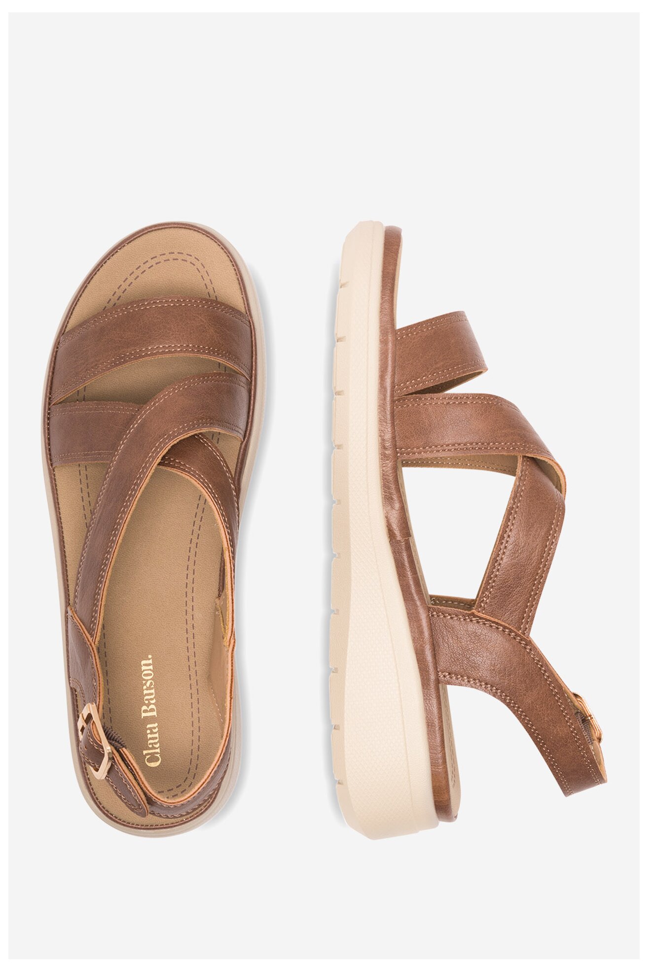 Sandały Clara Barson WYL0510-02 Brązowy