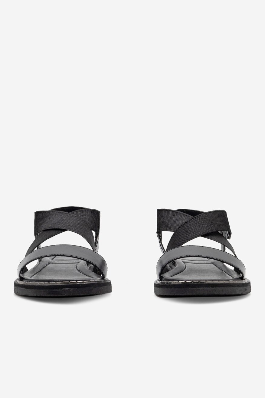 
                Lasocki - Skórzane sandały czarne - 5904862770222