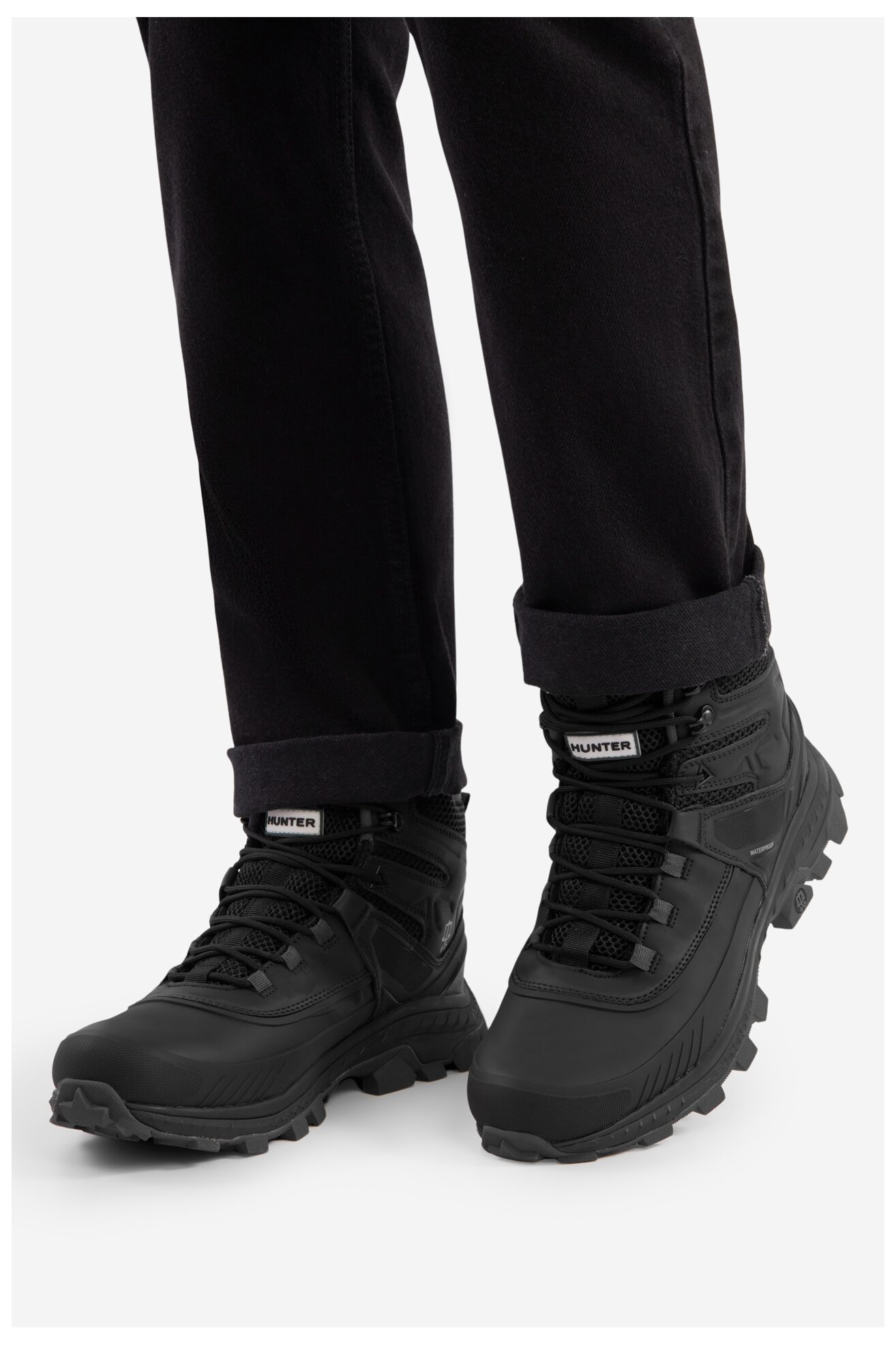 Túracipő HUNTER AWW EVERGREEN SNOW HIKER WP FEKETE