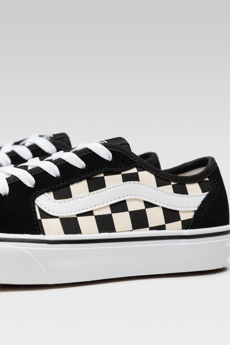 Vans - Skórzane trampki z printem - 5904248053833