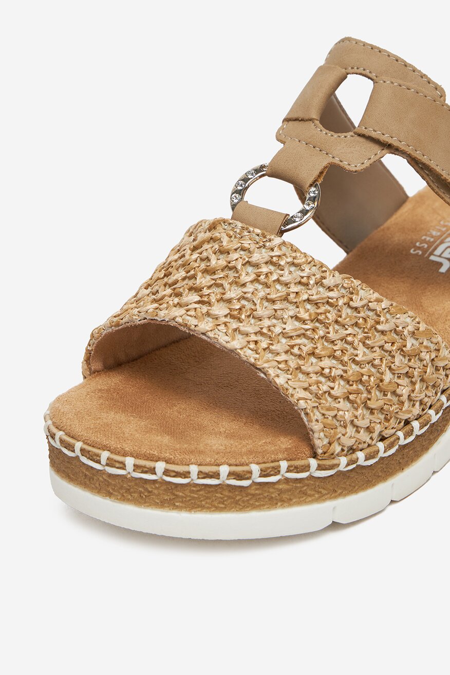 
                Rieker - Klapki na koturnie - 2230078399005