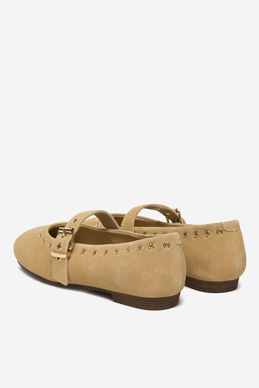 
                Lasocki - Baleriny skórzane - 5906751932889