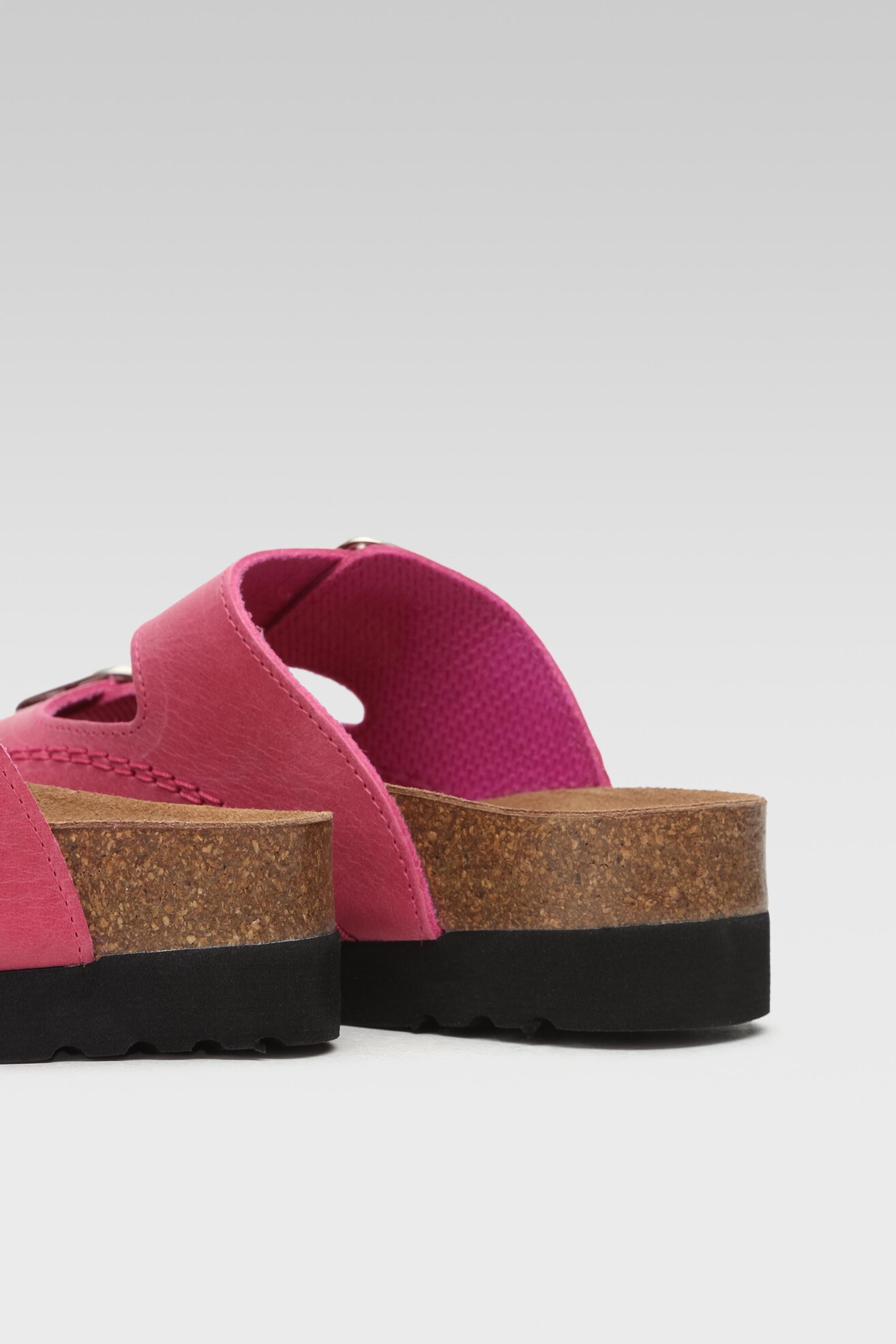 Klapki Scholl F23008 MOLDAVA WEDGE AD MED 1026 Różowy ciemny