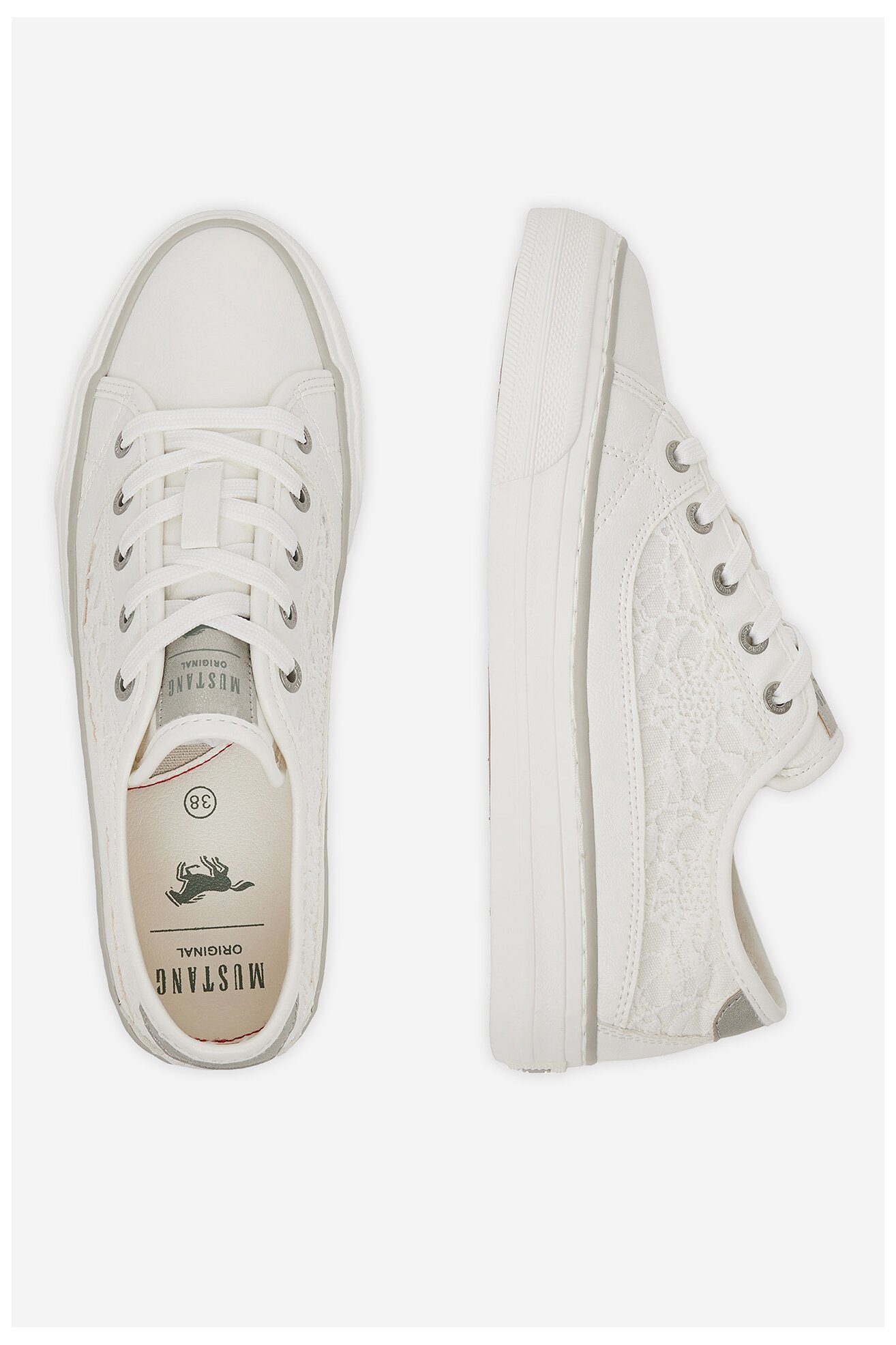 Trampki Mustang 1272-309 Biały