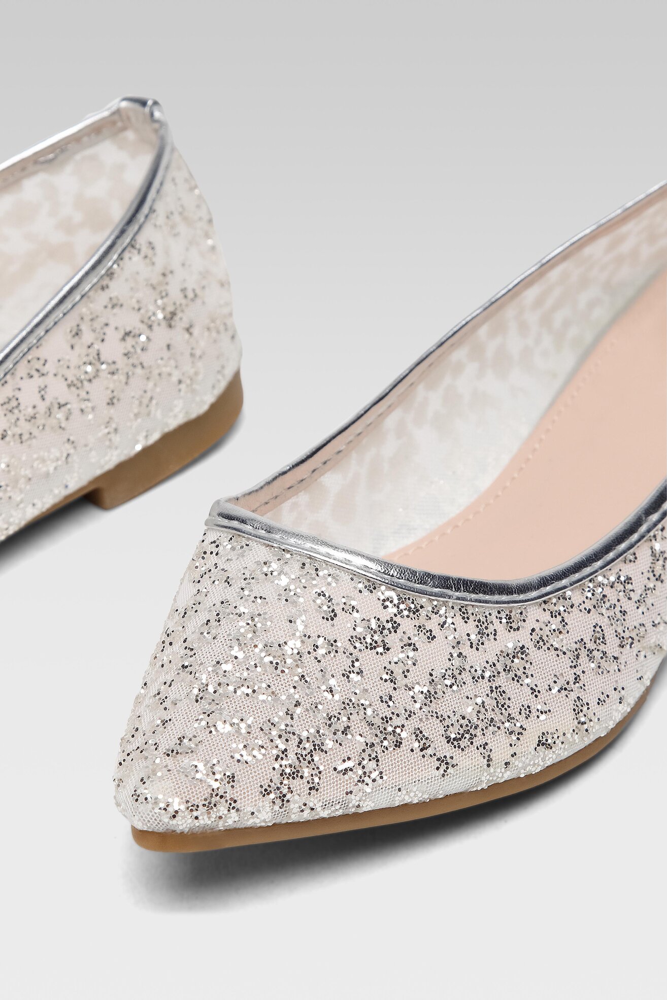 Baleriny Jenny Fairy KL-0911-01 Srebrny