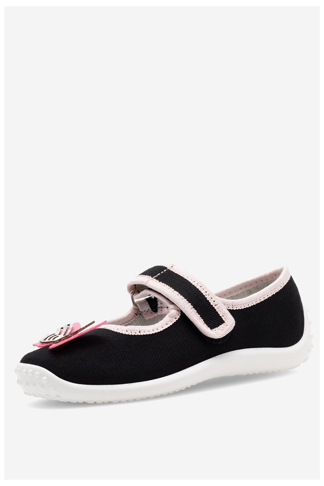 Kapcie Nelli Blu BALERINKI MOTYL III Czarny