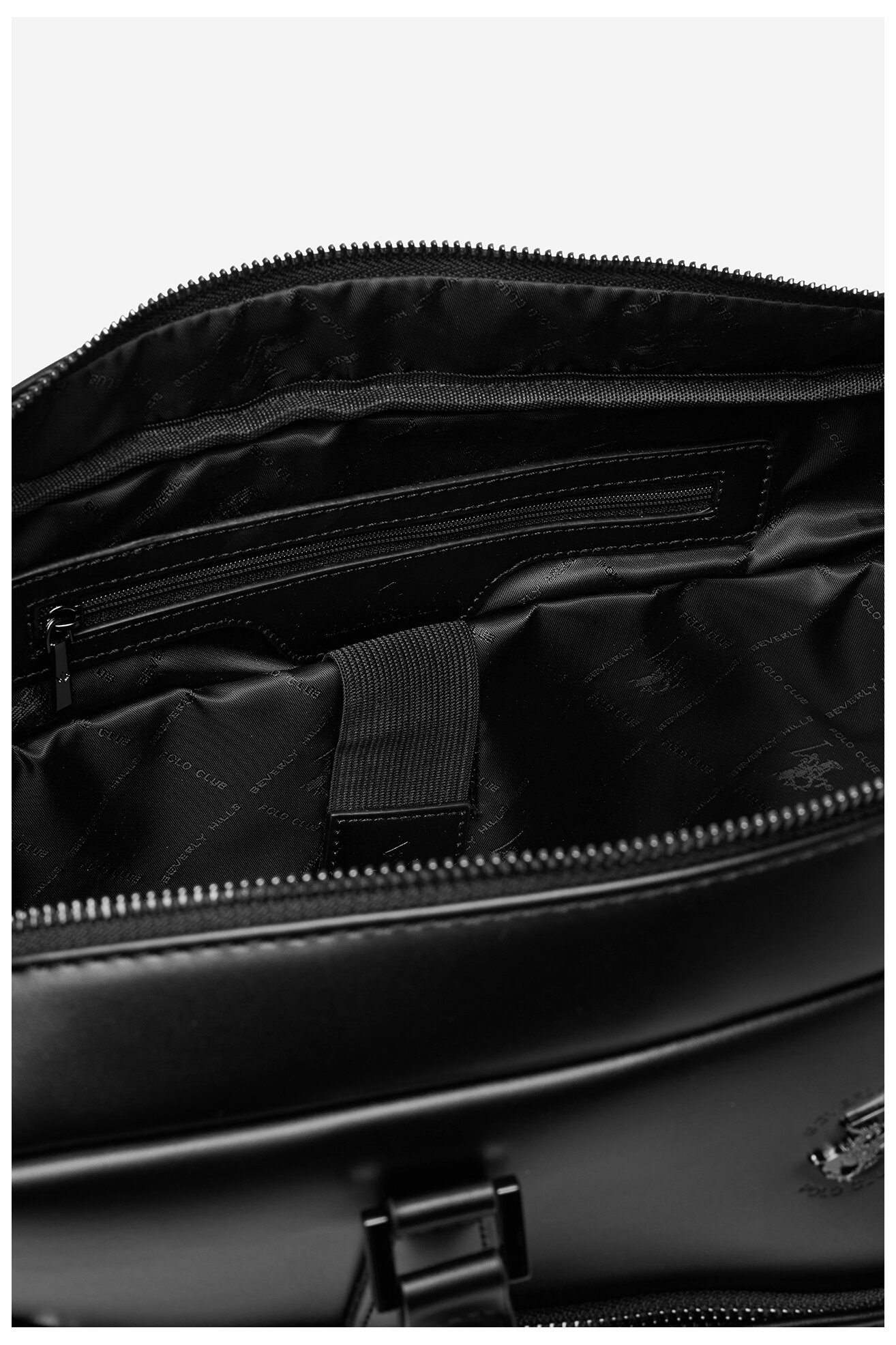 Torba męska Beverly Hills Polo Club CWBEO-BHPC-L-016-07 Czarny