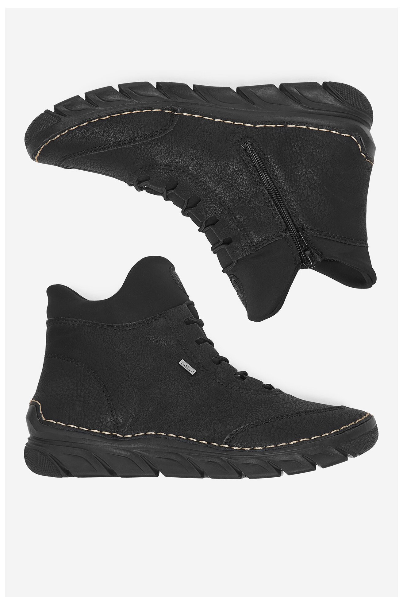 Trzewiki Rieker 55069-00 Czarny