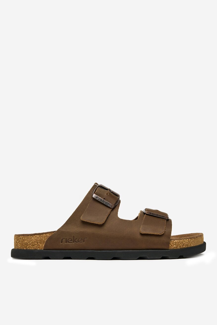 Rieker - Klapki skórzane - 2230078425421