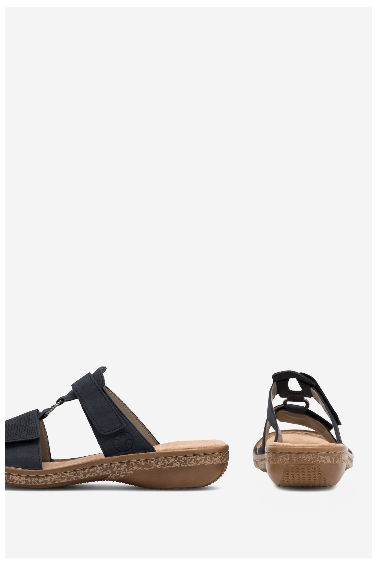 Klapki Rieker 62885-14 Niebieski