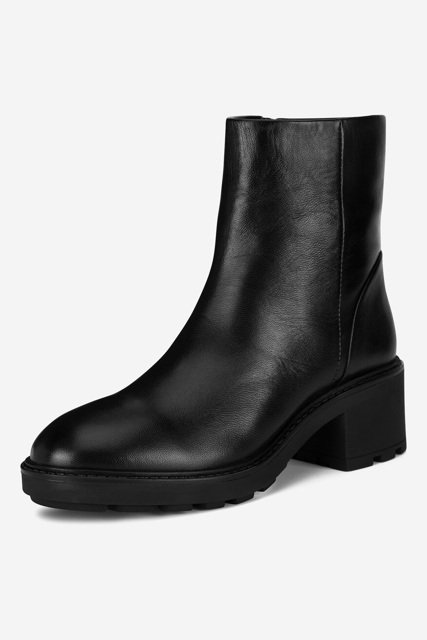 
                Lasocki - Botki skórzane ocieplane - 5905588857563