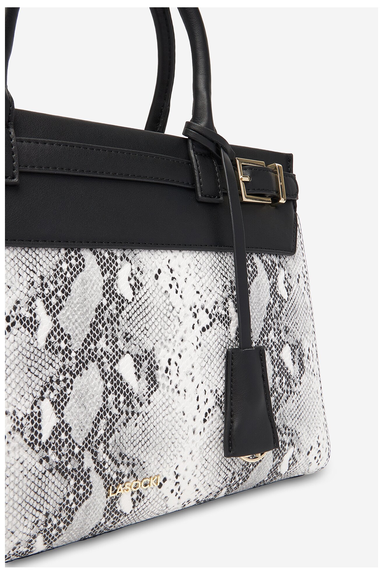 Kézitáska Lasocki C-LSK-M-005-08 MÁRVÁNYOS FEKETE