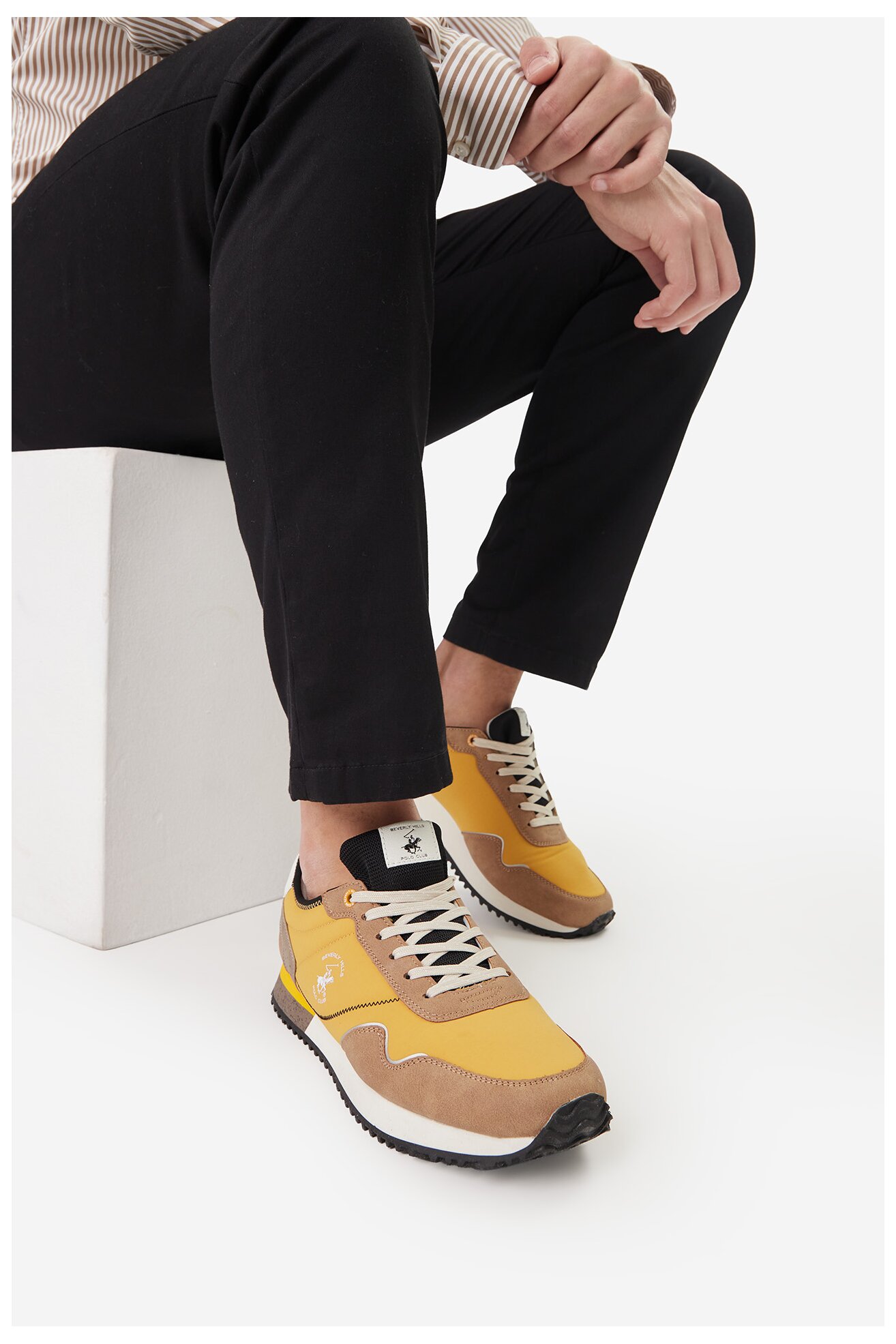 Sneakers Beverly Hills Polo Club EO-GUIDIO-01 Miodowy