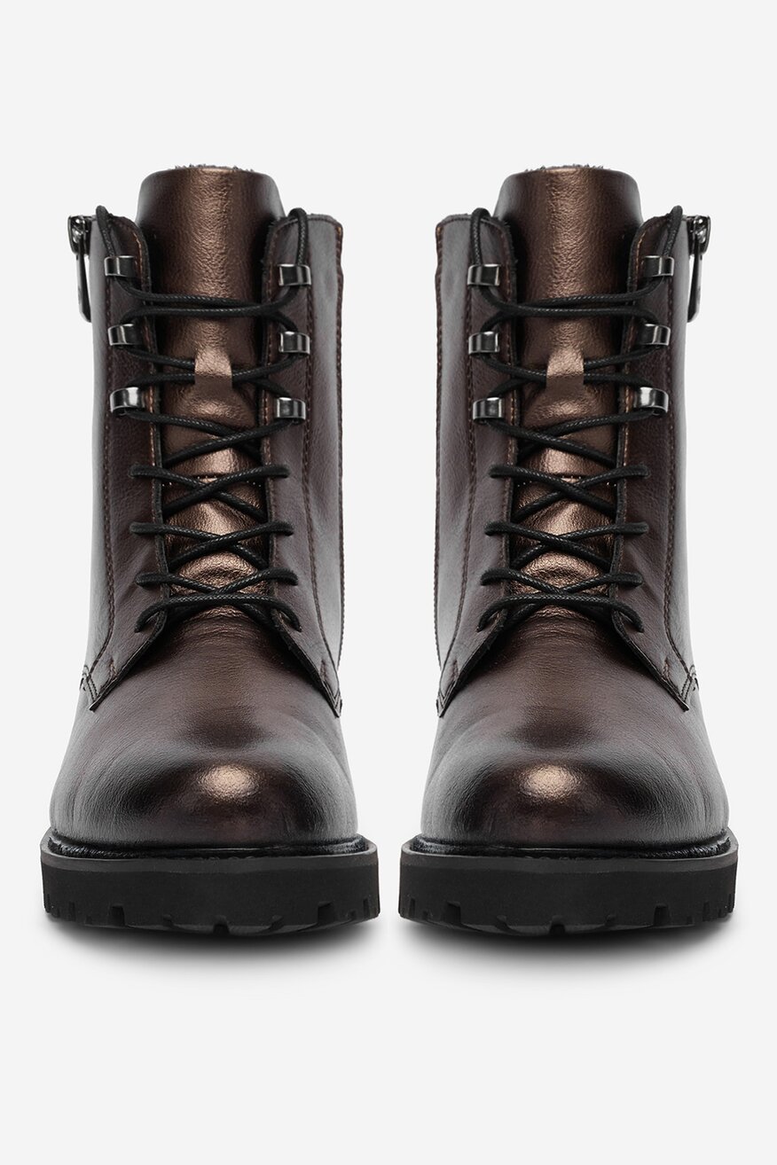 Remonte - Trzewiki skórzane ocieplane - 2230085545310