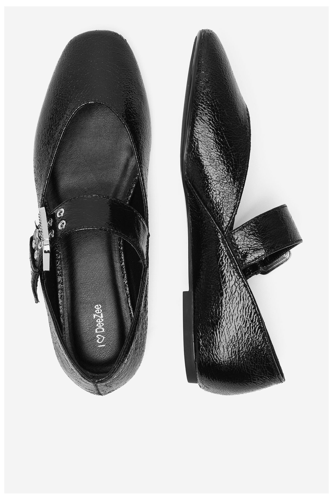 Baleríny DeeZee HY23066-1 ČERNÁ