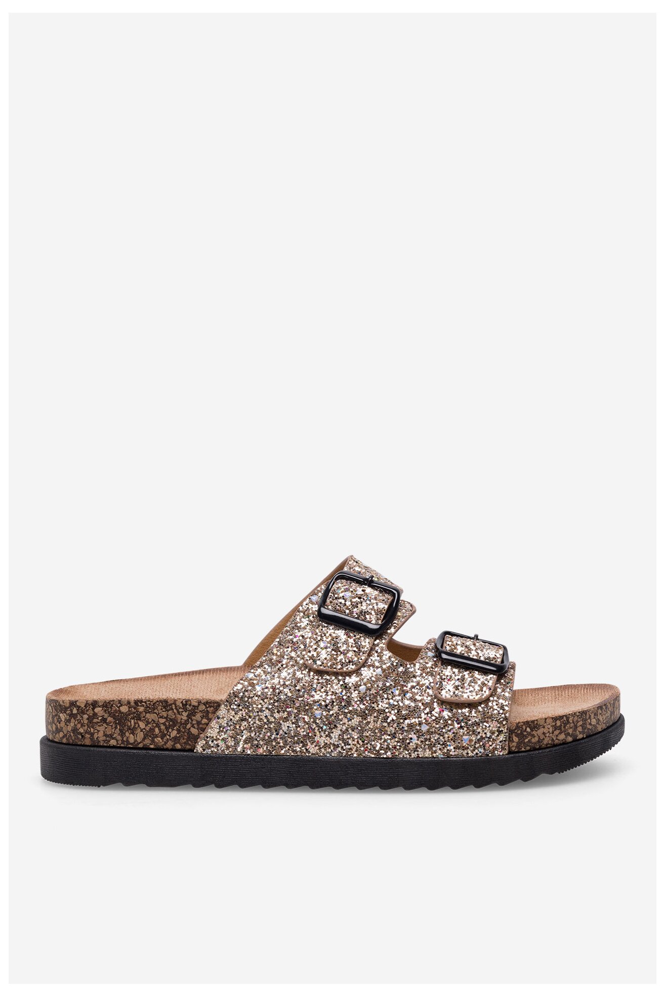 Klapki DeeZee WFA2752-1 Złoty