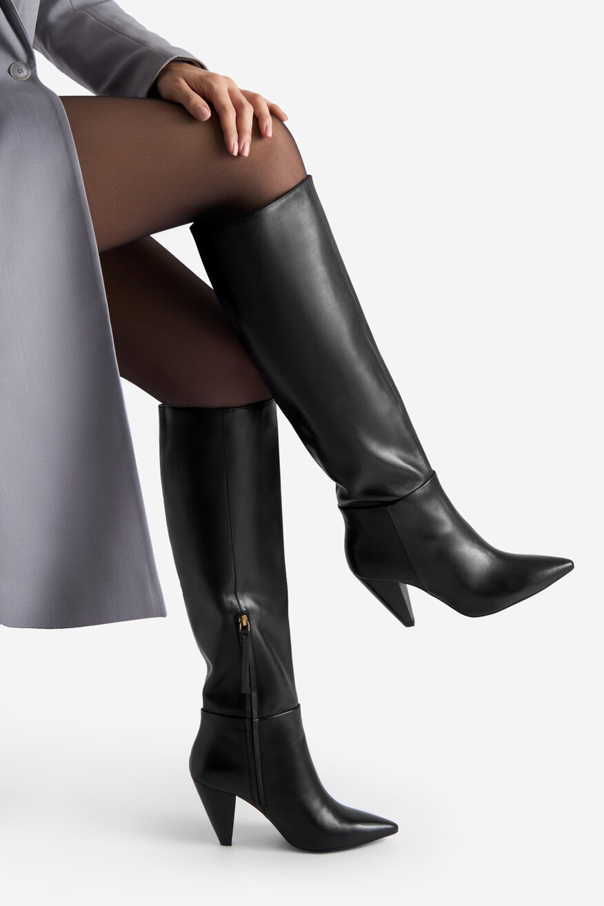 Badura - Kozaki skórzane - 5905588828440