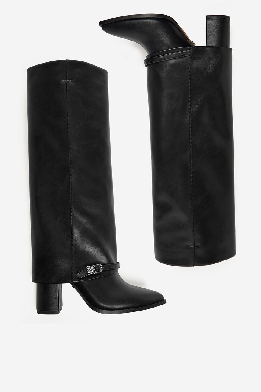 Kozaki NINE WEST CEO-ABRA-01 Czarny - CCC.eu