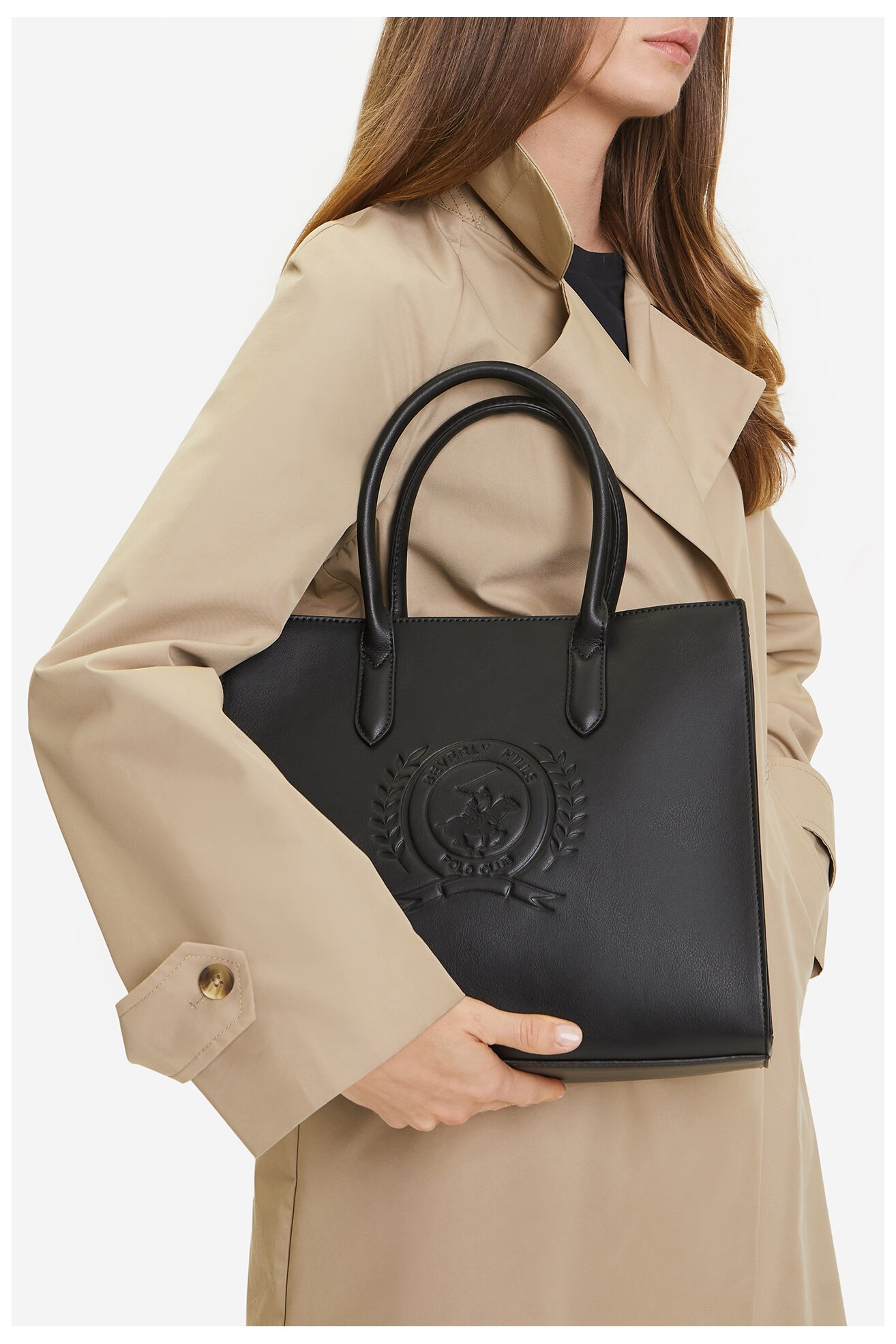 Geantă de mână Beverly Hills Polo Club C-BHPC-L-008-08 NEGRU