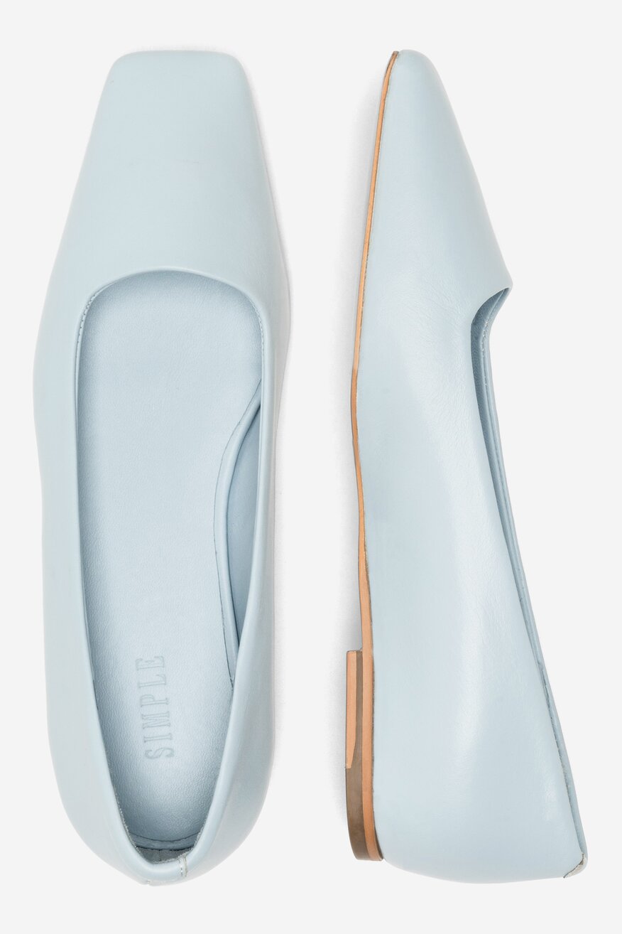 
                SIMPLE - Skórzane baleriny - 5904862753294