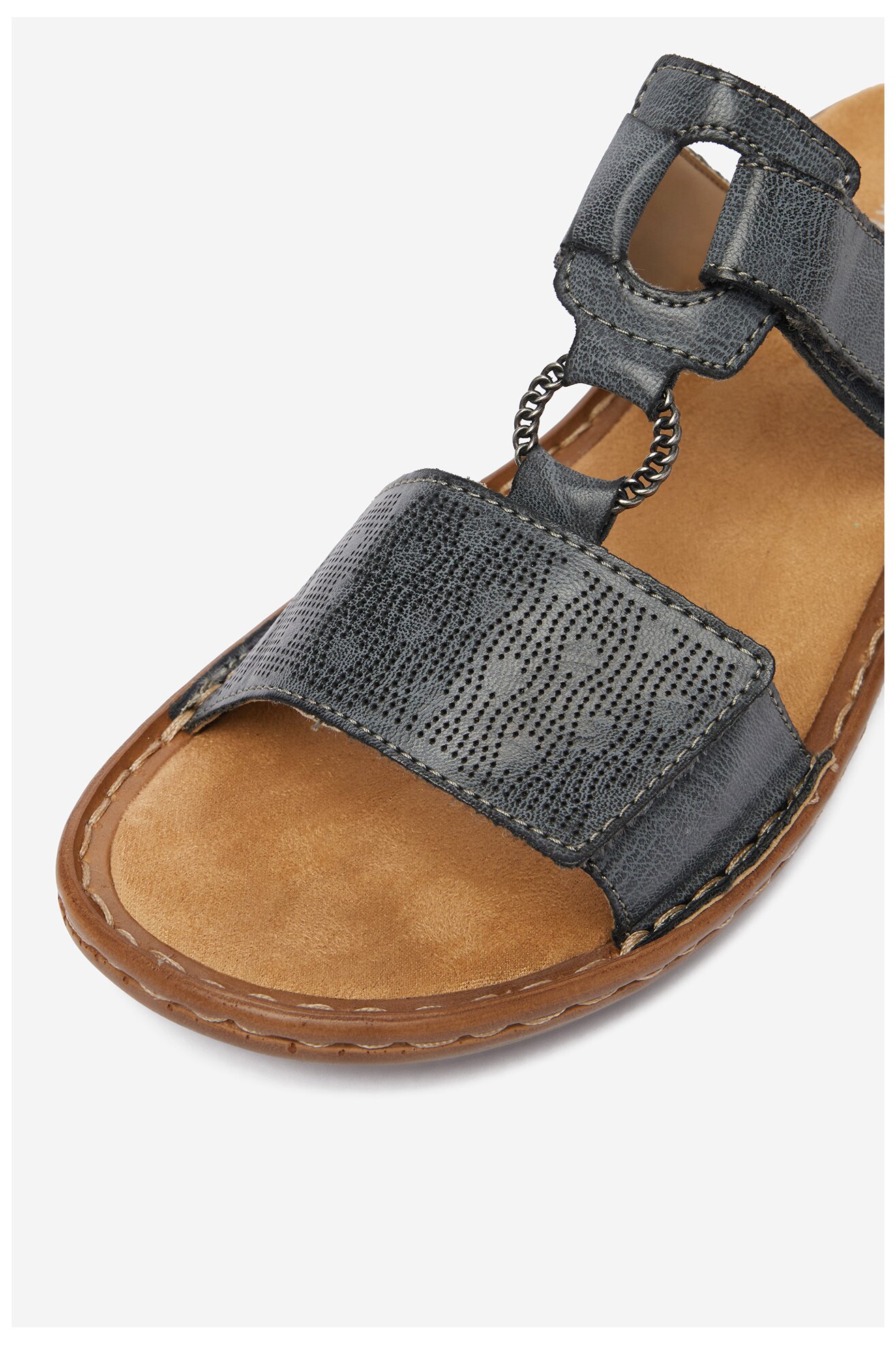 Klapki Rieker CEO-60885-12 Jeansowy